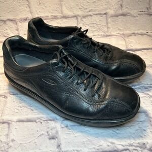 MBT Ajabu Oxford Dress Shoes Mens 11-11.5 Black Premium Leather Lace Up Low Top